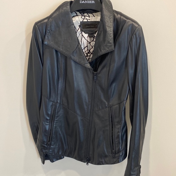 Danier leather motorcycle jacket - Picture 1 of 6